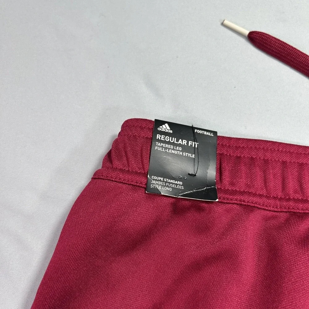 NEW Adidas Tiro Track Pants‎ Mens Large Red Striped Tapered Soccer H60008